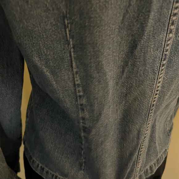 Vintage 90s GAP denim blouse jacket button Down, soft denim Medium - Picture 7 of 12
